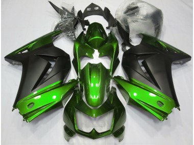 2008-2013 Green and Matte Black Kawasaki Ninja 250 Motorcycle Fairing UK