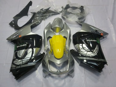 2008-2013 Silver and Black Kawasaki Ninja 250 Motorcycle Fairing UK