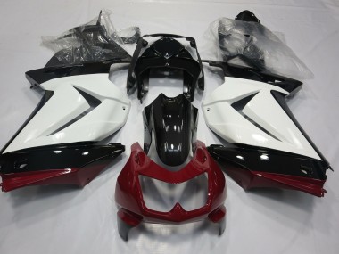 2008-2013 White Red and Black Kawasaki Ninja 250 Motorcycle Fairing UK