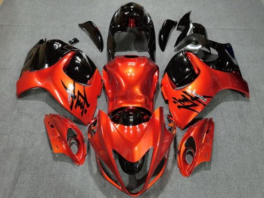 2008-2019 Candy Orange & Gloss Black Suzuki GSXR 1300 Motorcycle Fairing UK