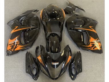 2008-2019 Gloss Black & Orange Suzuki GSXR 1300 Motorcycle Fairing UK