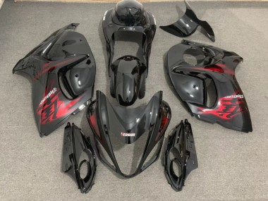 2008-2019 Gloss Black & Red Suzuki GSXR 1300 Motorcycle Fairing UK