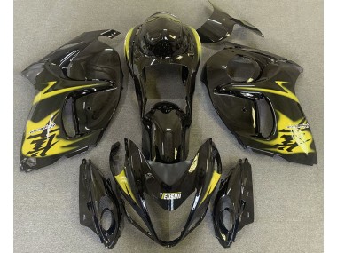 2008-2019 Gloss Black & Yellow Suzuki GSXR 1300 Motorcycle Fairing UK