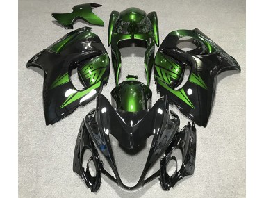 2008-2019 Gloss Black and Deep Green Suzuki GSXR 1300 Motorcycle Fairing UK