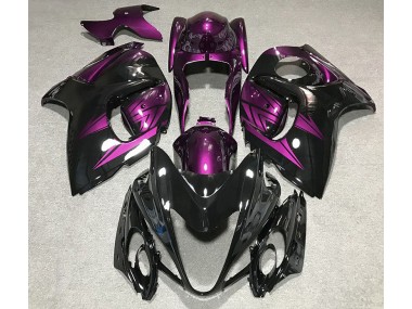 2008-2019 Gloss Black and Deep Purple Suzuki GSXR 1300 Motorcycle Fairing UK