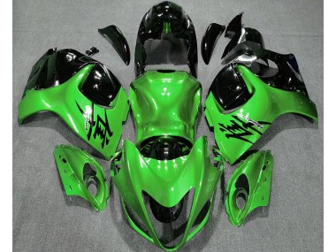 2008-2019 Gloss Green and Black Suzuki GSXR 1300 Motorcycle Fairing UK