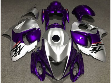 2008-2019 Gloss Purple and Silver Suzuki GSXR 1300 Motorcycle Fairing UK