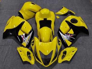 2008-2019 Gloss Yellow with Black Style Suzuki GSXR 1300 Motorcycle Fairing UK