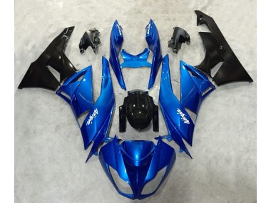 2009-2012 Blue and Black Ninja Kawasaki ZX6R Motorcycle Fairing UK