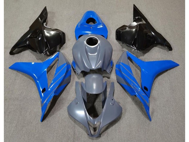 2009-2012 Double Blue on Gray Honda CBR600RR Motorcycle Fairing UK