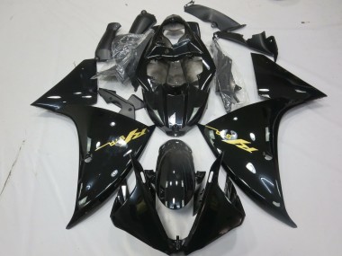 2009-2012 Gloss Black Gold Yamaha R1 Motorcycle Fairing UK