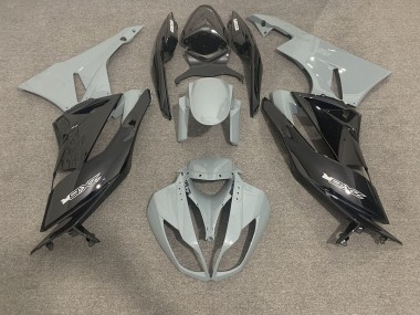 2009-2012 Gloss Grey and Black Kawasaki ZX6R Motorcycle Fairing UK