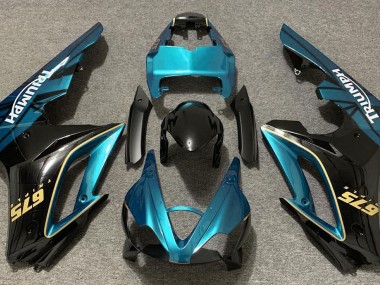 2009-2012 Gloss Light Blue and Black Triumph Daytona 675 Motorcycle Fairing UK