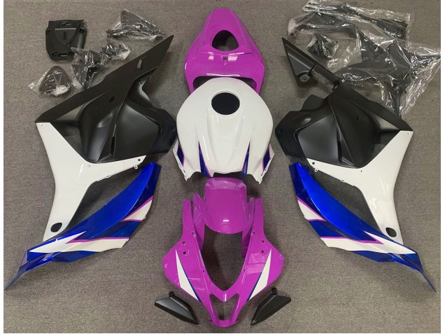 2009-2012 Gloss Pink White and Blue Honda CBR600RR Motorcycle Fairing UK