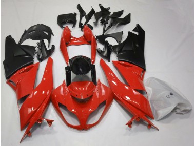 2009-2012 Gloss Red & Black Kawasaki ZX6R Motorcycle Fairing UK