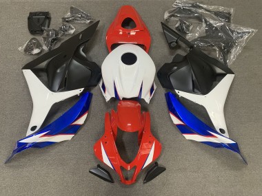 2009-2012 Gloss Red blue and White Honda CBR600RR Motorcycle Fairing UK