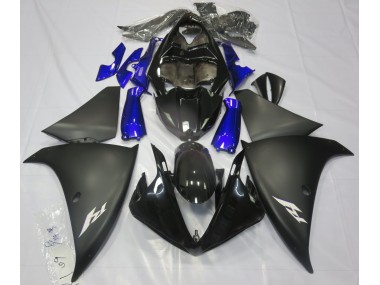 2009-2012 Matte Black & Blue Yamaha R1 Motorcycle Fairing UK