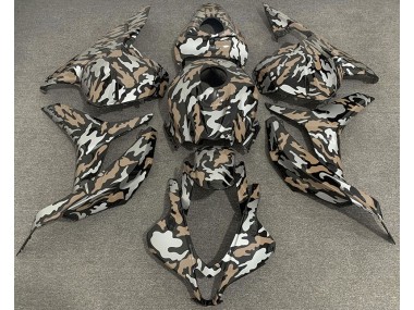 2009-2012 Tan and Silver Camo Honda CBR600RR Motorcycle Fairing UK