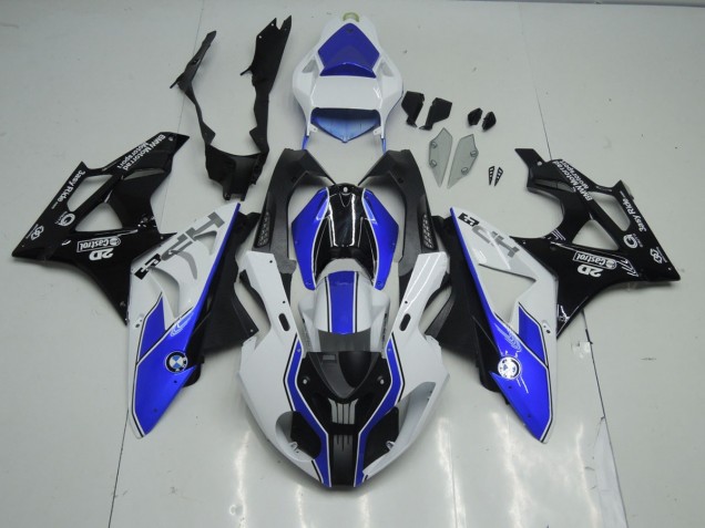 2009-2016 Blue and White BMW S1000RR Motorcycle Fairing UK