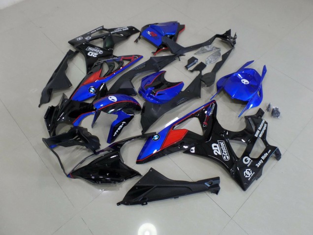 2009-2016 Blue and White Red BMW S1000RR Motorcycle Fairing UK