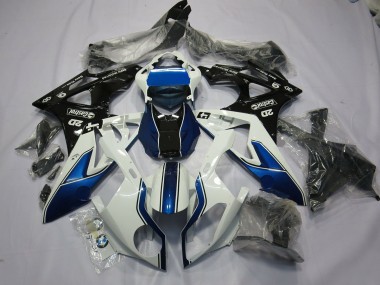 2009-2016 Custom Blue and White BMW S1000RR Motorcycle Fairing UK