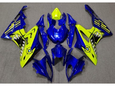 2009-2018 Gloss Blue and Yellow Shark BMW S1000RR Motorcycle Fairing UK