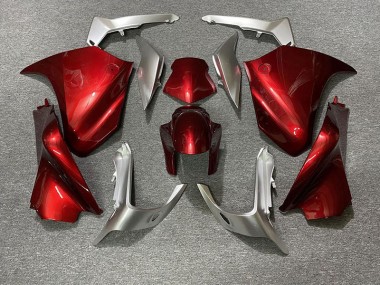 2010-2013 Red and Silver Honda VFR1200 Motorcycle Fairing UK