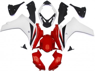 2011-2012 Red and White Gloss Honda CBR600F Motorcycle Fairing UK