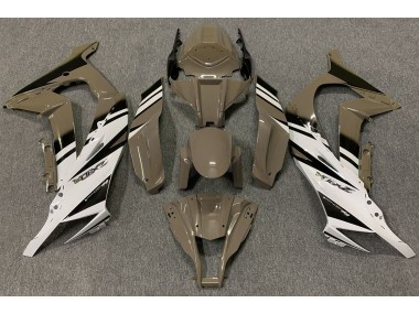 2011-2015 Gloss Brown & White Kawasaki ZX10R Motorcycle Fairing UK