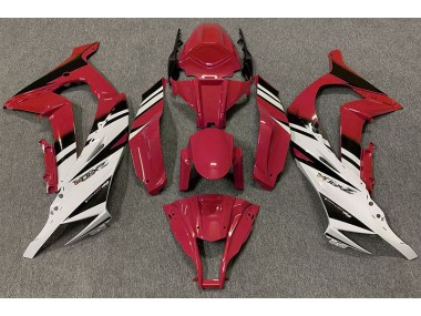 2011-2015 Gloss Red & White Kawasaki ZX10R Motorcycle Fairing UK