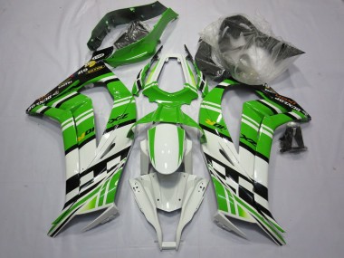 2011-2015 Green White Black Kawasaki ZX10R Motorcycle Fairing UK