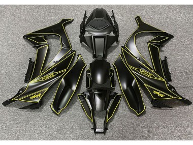 2011-2015 Matte Black & Yellow Lining Kawasaki ZX10R Motorcycle Fairing UK