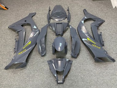 2011-2015 Nardo Grey & Yellow Kawasaki ZX10R Motorcycle Fairing UK