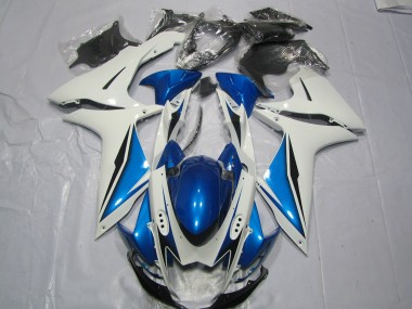 2011-2020 Light Blue and White Suzuki GSXR 600-750 Motorcycle Fairing UK