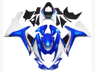 2011-2020 Deep Blue and Gloss White Style Suzuki GSXR 600-750 Motorcycle Fairing UK