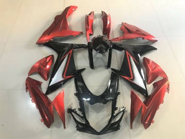 2011-2020 Gloss Black & Vibrant Orange Suzuki GSXR 600-750 Motorcycle Fairing UK