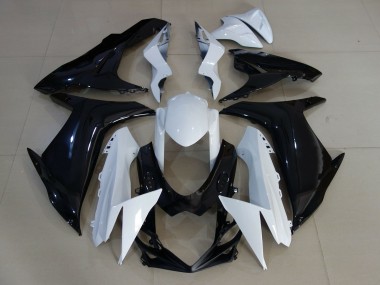 2011-2020 Gloss White and Black Suzuki GSXR 600-750 Motorcycle Fairing UK