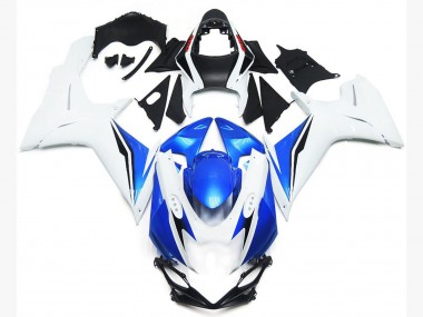 2011-2020 Gloss White and Blue Style Suzuki GSXR 600-750 Motorcycle Fairing UK