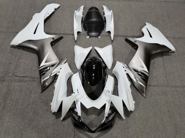 2011-2020 Gloss White and Silver Style Suzuki GSXR 600-750 Motorcycle Fairing UK