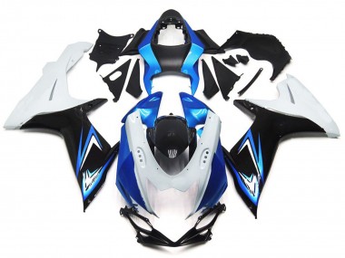 2011-2020 Light Blue and Gloss White Style with Black Suzuki GSXR 600-750 Motorcycle Fairing UK