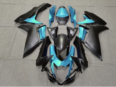 2011-2020 Light Blue and Matte Black Suzuki GSXR 600-750 Motorcycle Fairing UK