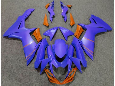 2011-2020 Matte Ocean Blue & Orange Suzuki GSXR 600-750 Motorcycle Fairing UK