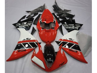 2013-2014 Gloss Red White and Black Yamaha R1 Motorcycle Fairing UK