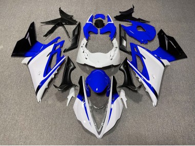 2013-2016 Gloss White and Blue Triumph Daytona 675 Motorcycle Fairing UK