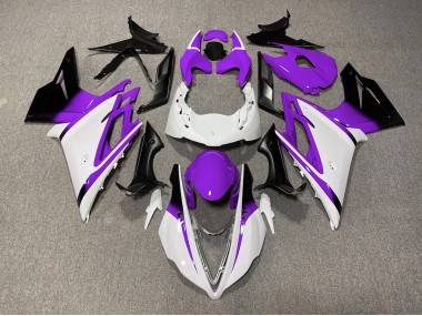 2013-2016 Gloss White and Purple Triumph Daytona 675 Motorcycle Fairing UK