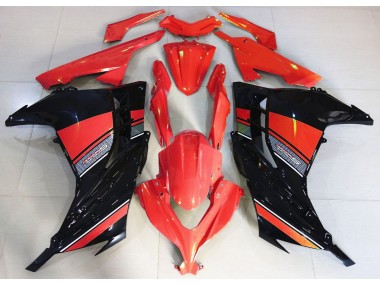 2013-2018 Candy Red and Black Kawasaki Ninja 300 Motorcycle Fairing UK