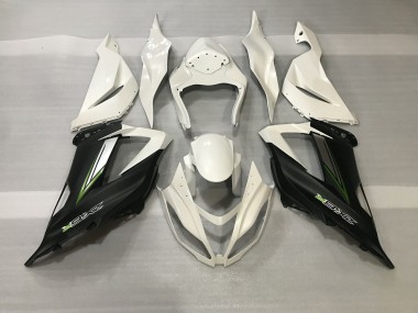 2013-2018 Crystal White & Satin Black Kawasaki ZX6R Motorcycle Fairing UK