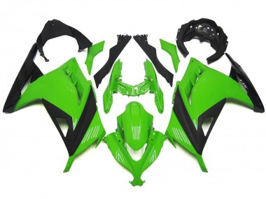 2013-2018 High Gloss Green and Black Kawasaki Ninja 300 Motorcycle Fairing UK