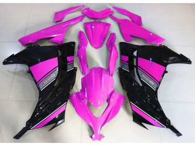 2013-2018 Hot Pink and Black Kawasaki Ninja 300 Motorcycle Fairing UK