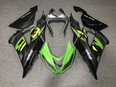 2013-2018 Matte Black & Racing Kawasaki ZX6R Motorcycle Fairing UK